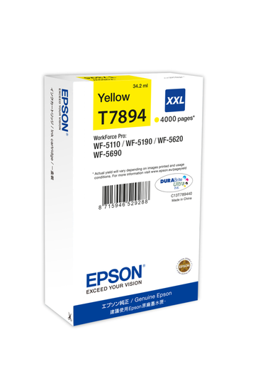 EPSON WF-5xxx Series Ink Cart. XXL Yell.