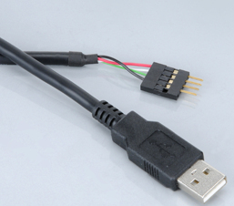 Internal 5-pin USB To External Type-A Ma, 0.4m