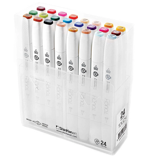Touch Twin Brush Marker 24-setti