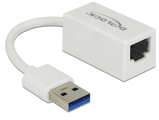 The Adapter By Delock Expands A PC Or Laptop By One Network Interface Via The USB Type-A Interface.