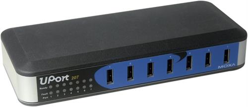 Industrial 7-port USB 2.0 Hub With AC Adapter