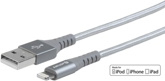 ESTUFF Lightning Cable MFI 2m Grey