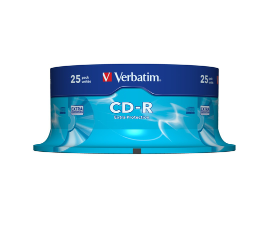 CD-R, 52x, 700 MB/80 Min, 25-pack, Spindel, Extra Protection