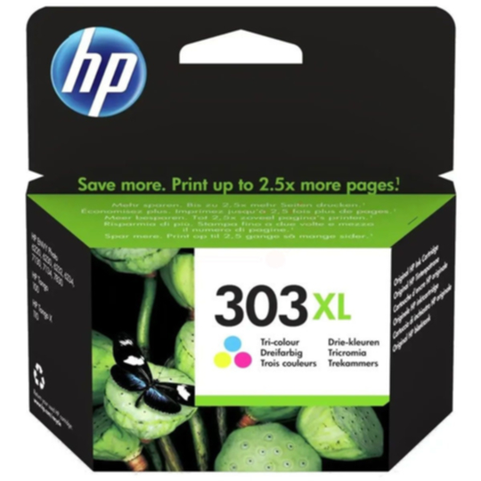 HP 303XL Mustepatruuna 3-väri, 415 sivua