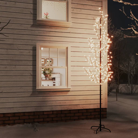 vidaXL Kirsikankukka LED-puu lämmin valkoinen 368 LED-valoa 300 cm