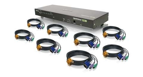 IOGEAR 8-Port Combo VGA KVMP