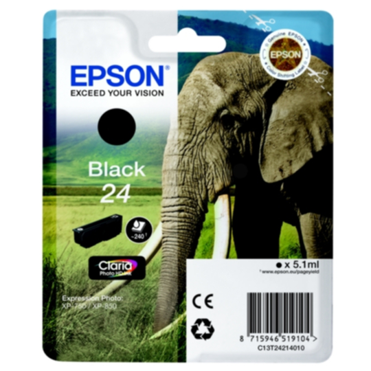Epson 24 Mustepatruuna musta, 360 sivua