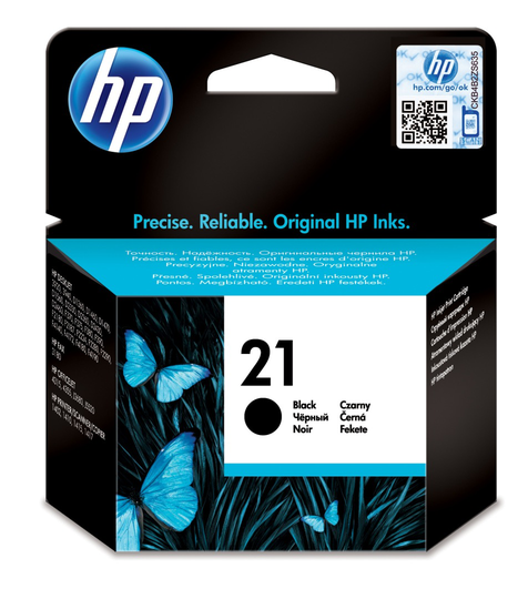 HP Ink Cart 21/black Small 1pk