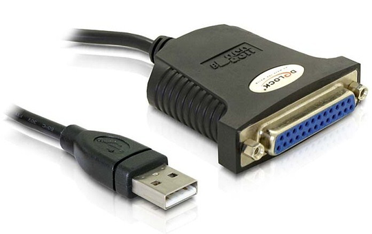 This USB 1.1 To Parallel Port Adapter By Delock Supports IEEE 1284 And Allows The Combination Of Par