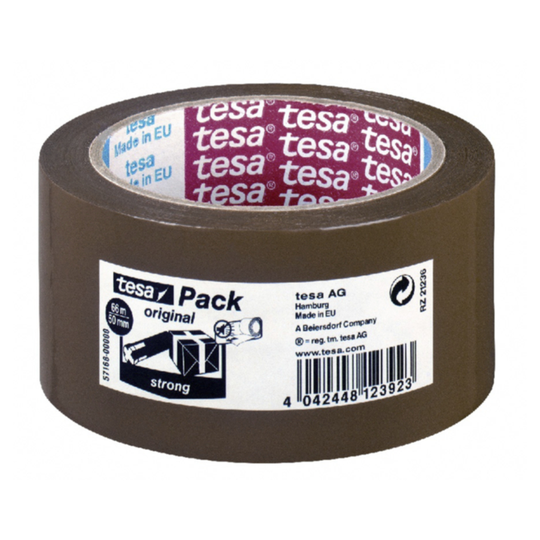 Pakkausteippi Tesa Strong 66m x 50mm ruskea, 6 rll