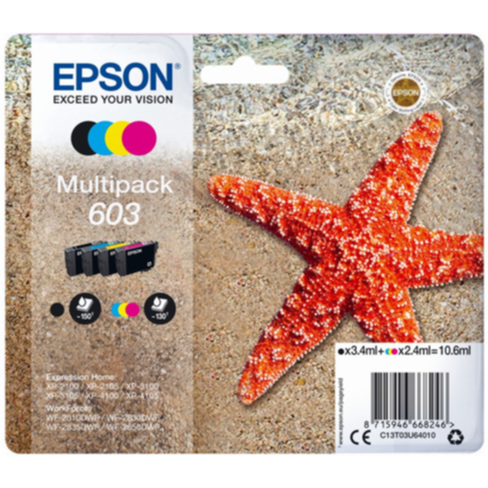 Mustepatruuna MultiPack Epson 603 Bk,C,M,Y