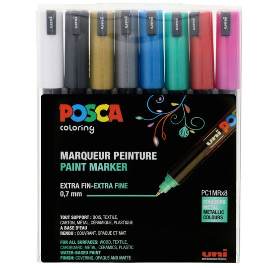 Posca Posca PC-1MR Metallic 8-setti