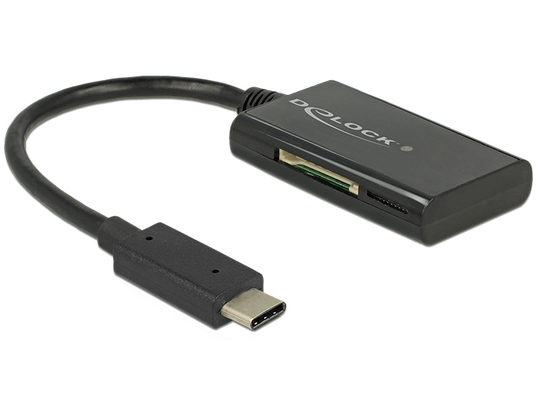 The Card Reader By Delock Can Be Used For Reading And Writing Memory Cards And Can Be Connected To T
