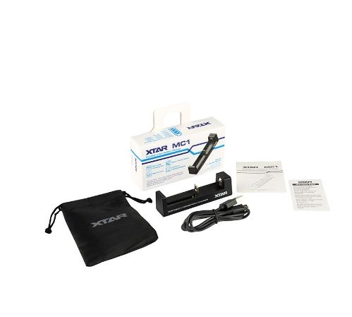 XTAR SC1 Kannettava 3.6 V / 3.7 V Li-ion USB-laturi 2A-latausvirta