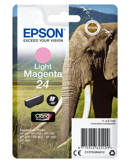 EPSON Ink Singlepack Light Magenta 24