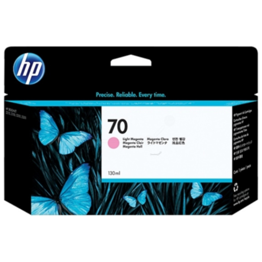 HP 70 Mustepatruuna vaalea magenta, 130 ml