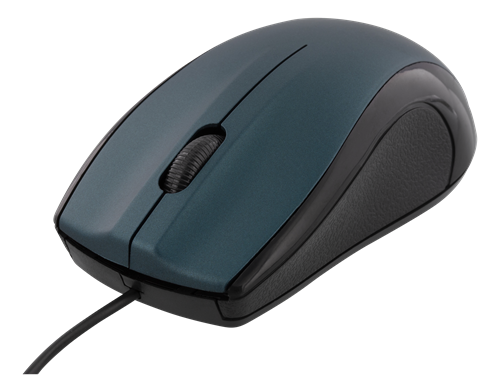 Optinen Hiiri, 1200 Dpi, 125 Hz, 3 Painiketta Ja Rulla, USB, 1,2 M Kaapeli, Sininen