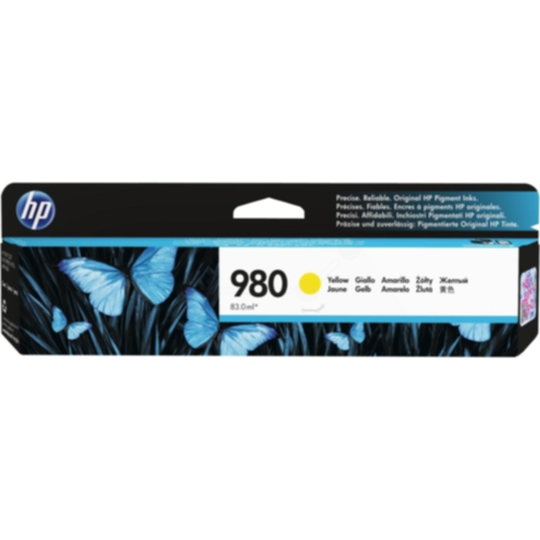 HP 980 Mustepatruuna keltainen, 6600 sivua