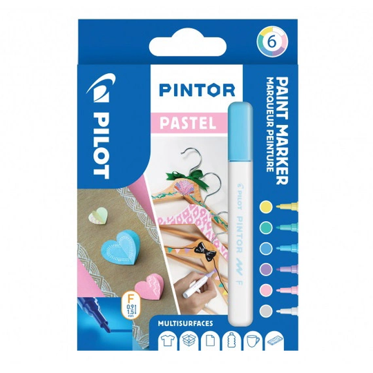 Pilot Pintor Fine 6 kpl Pastelli