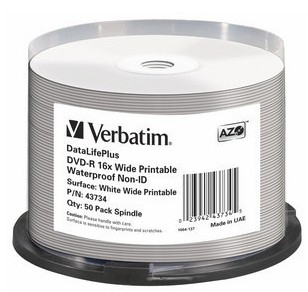 DVD-R 16x DataLife Plus, 4.7GB, 16x Speed, 50-pack, Spindle