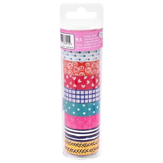 Craft Sensations Washi-teippi 8 kpl Patterns
