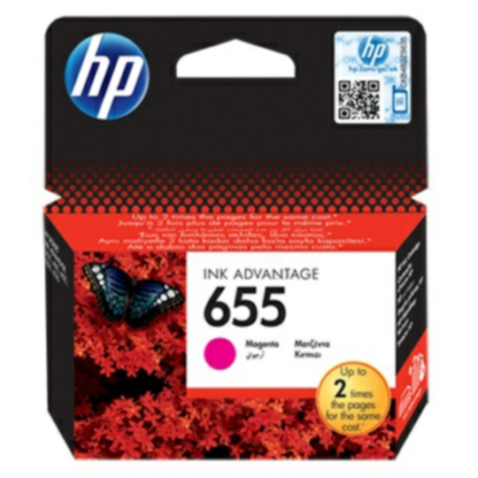 HP 655 Mustepatruuna magenta
