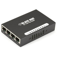 BLACK BOX LBS005 SERIES FAST ETHERNET (100-MBPS) SWITCH - (8) 10/100-MBPS COPPER RJ45, USB POWERED