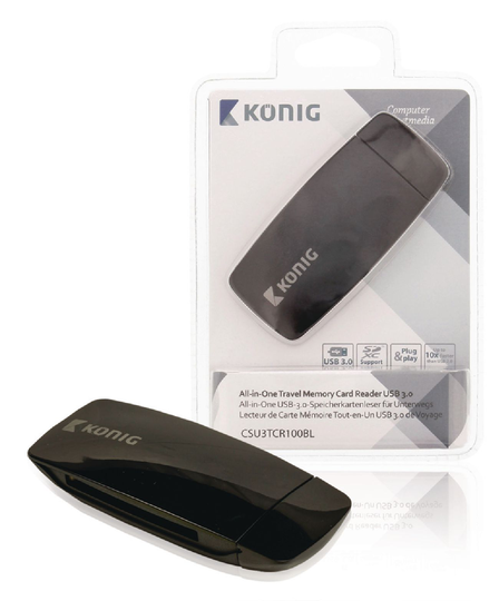 Mukaan otettava all-in-one -muistikortinlukija USB 3.2 Gen1