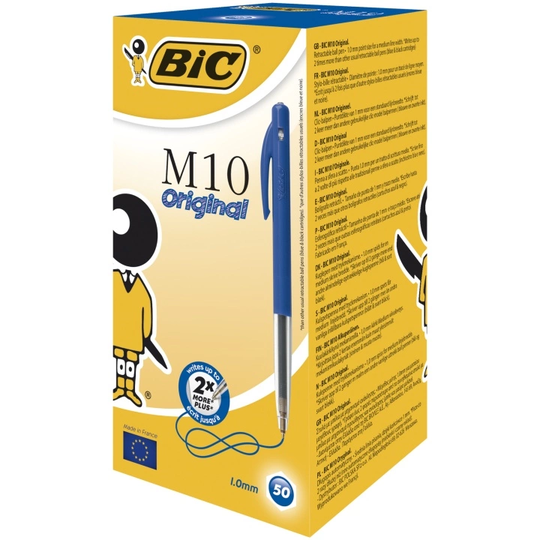 BIC M10 Original Kuitukärkikynä 50 kpl Blue