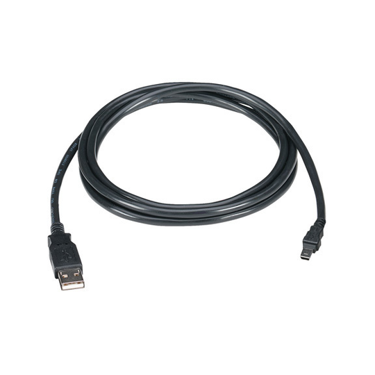 BLACK BOX USB 2.0 CABLE - TYPE A MALE TO TYPE MINI-B MALE, BLACK, 6-FT. (1.8-M)