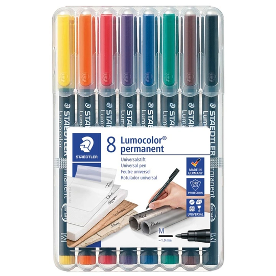 Staedtler 8 kpl Lumocolor permanent Medium