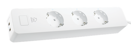 DELTACO SMART HOME älyjatkojohto, Wi-Fi 2,4 GHz, 3 X CEE 7/3, 2 X USB-A, 13 A