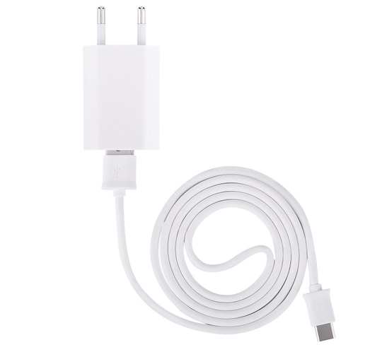 Devia Smart USB Laturi + Type-C latauskaapeli 2A valkoinen