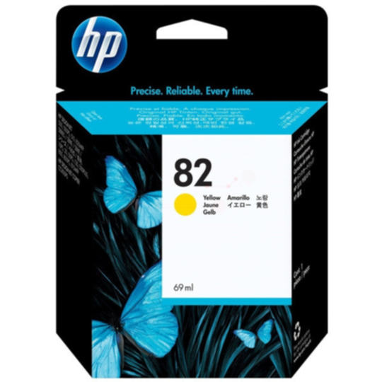 HP 82 Mustepatruuna keltainen, 69 ml