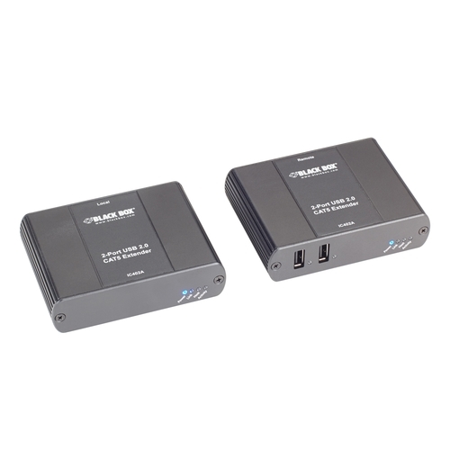 BLACK BOX USB 2.0 EXTENDER - CATX, 2-PORT