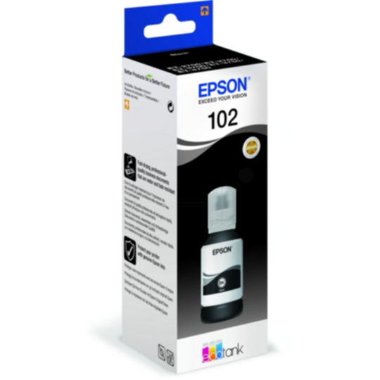 Epson 102 Mustepatruuna musta, 127 ml