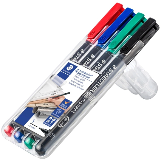 Staedtler 4 kpl Lumocolor permanent Superfine