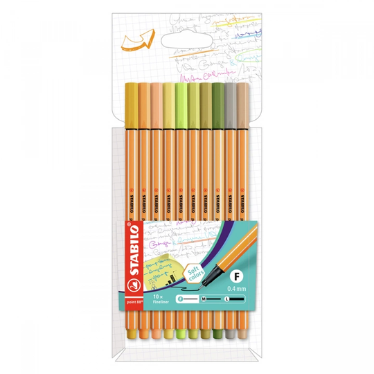 Stabilo Point 88 Fineliner 10 kpl Trend