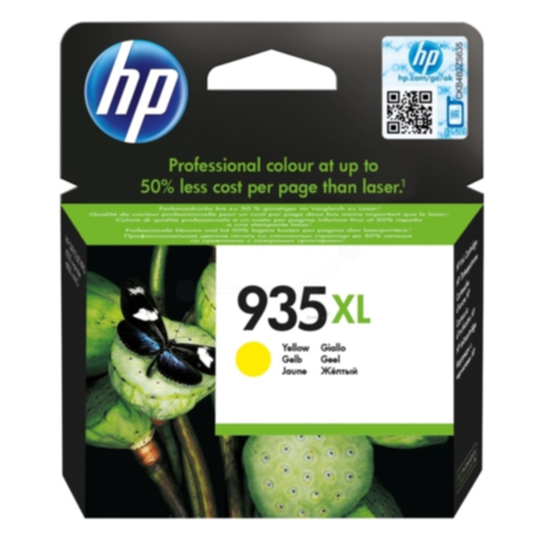 HP 935XL Mustepatruuna keltainen, 825 sivua