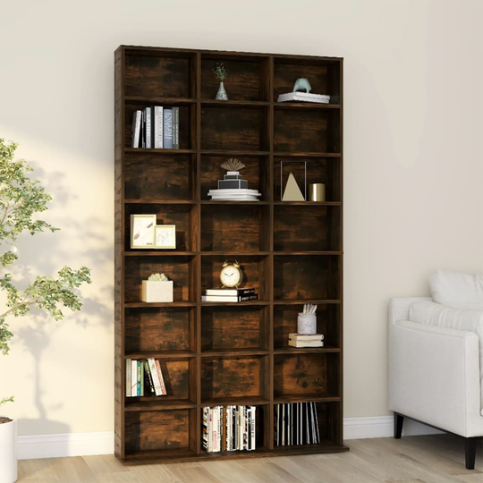 vidaXL Kirjahylly savutammi 102x23x177,5 cm tekninen puu