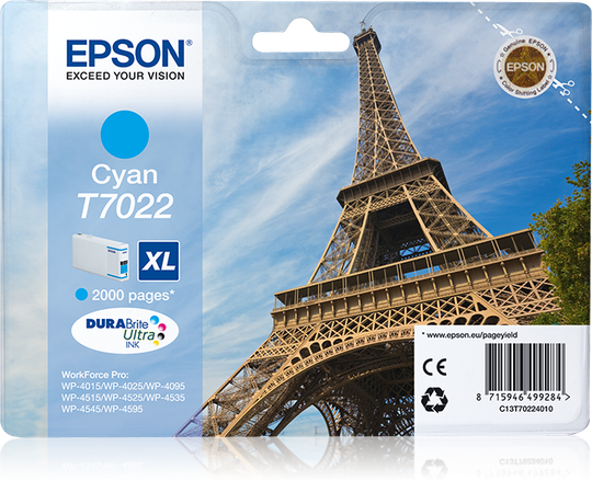 EPSON Cartridge XL Cyan For WP 4000/4500