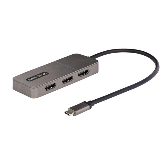 STARTECH 3-Port USB-C MST Hub 4K 60Hz