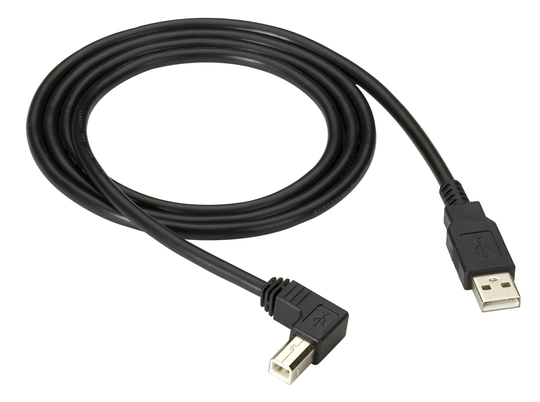 BLACK BOX USB RIGHT-ANGLED CABLE - RIGHT-ANGLE B M TO A M, 1.2M