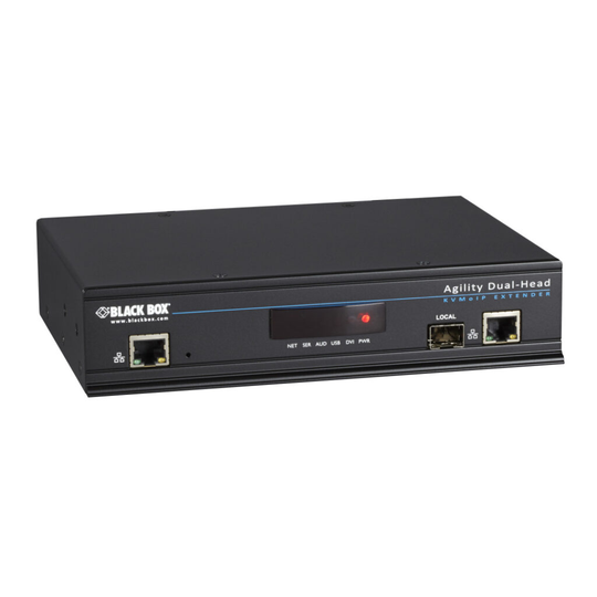 BLACK BOX AGILITY KVM-OVER-IP MATRIX, DUAL-HEAD DVI-D, USB 2.0, KVM TRANSMITTER
