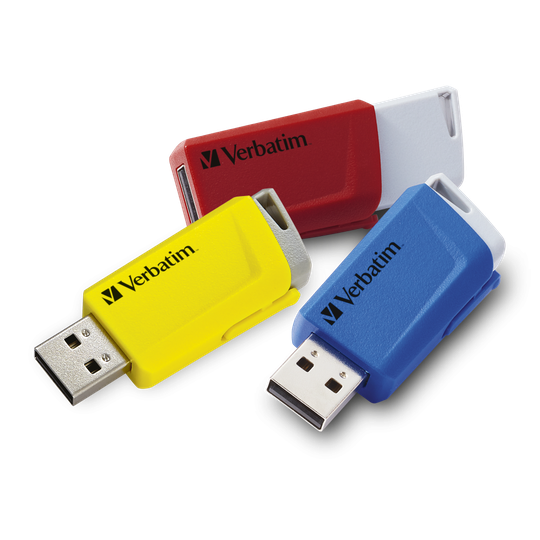 Store N Click USB 3.0 3x 16GB Red, Blue & Yellow