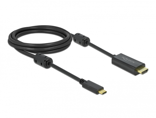 This Cable By Delock Enables The Connection Of An HDMI Monitor To A PC Or Laptop With USB-C Or Thund