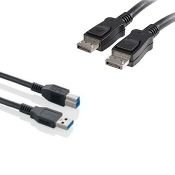FUJITSU SHORT CABLES DP-DP & USB-A-USB-B