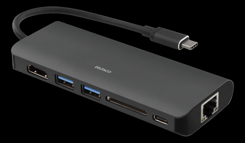 USB-C Hubi - HDMI USB-A ja USB-C liitännöillä 1080p USB 3.1 Gen 1