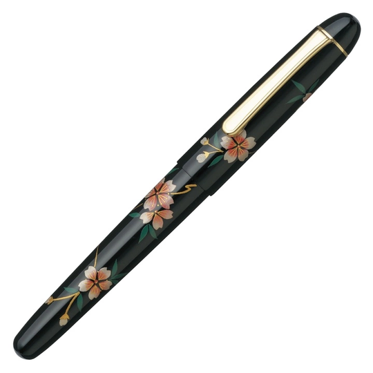Platinum Kaga' Hira Maki-e Täytekynä Sakura Fine