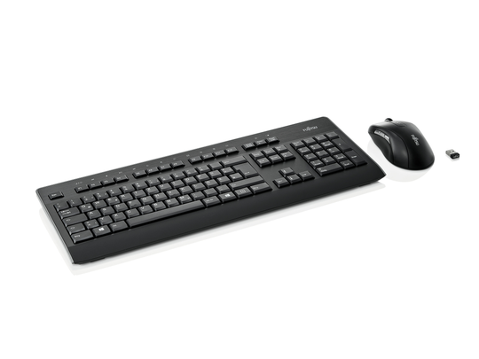 FUJITSU WIRELESS KEYBOARD SET LX960 NORDIC, 128AES BIT-ENCRYPTION, SPILL-PROOF